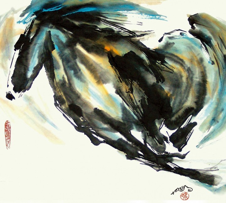 出版《黑马白马》,《何远鸣泼墨重彩》,《何远鸣画马》等多种画集.